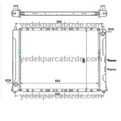 ROVER SU RADYATÖRÜ (KLİMALI) 200 GRD931 - PCC100400 - GRD1090 - GRD125 - PCC001090E - PCC10040 - PCC104670