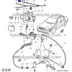 SAAB KAPUT FISKİYE MEMESİ SAĞ / 9-3 2003-2011 / 9-5 2003-2007 / 12778849 