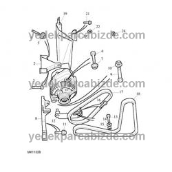 ROVER ALTERNATÖR (V) KAYIŞI (KLİMASIZ) / 25 / 200 / 45 / 400 / 75 / FREELANDER / MG 1.4-1.6-1.8 / PQS100840