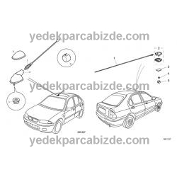 ROVER TAVAN ANTENİ KOMPLE / XUJ100070L