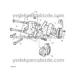 ROVER DİREKSİYON (POWER) KAYIŞI / 25 / 45 / 200 / 400 / MG ZR / MG ZS / FREELANDER 1.8 / CDU2160