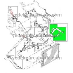 LAND ROVER ÜST RADYATÖR HORTUMU / DISCOVERY II / PEH101080