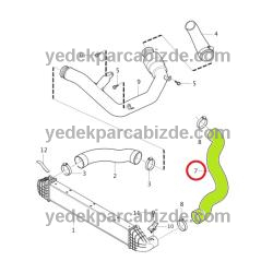 S60/S80/V70/XC60 D3 TURBO HORTUMU SOL 30741795