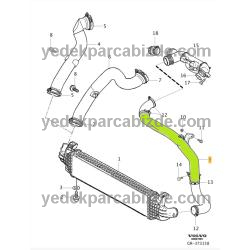 VOLVO S40 / V50 / C30 INTERCOOLER (TURBO) HORTUMU SOL 31273520