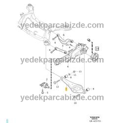 VOLVO HELEZON TABLA ARKA ALT SAĞ-SOL SAÇ S60 II /S80 II /V60/V70 II-III /XC60/XC70 II 31317602-SAÇ