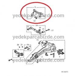 ROVER ARKA ÜST SALINCAK SAĞ 45 / 400 RGG102980 - RGG102981
