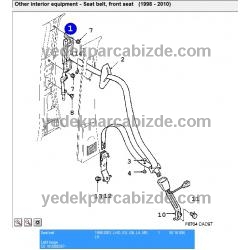SAAB EMNİYET KEMERİ SOL ÖN BEJ 9-5 1998-> 5016886