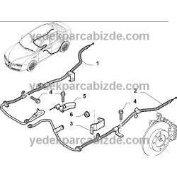 ALFA ROMEO EL FREN TELİ SAĞ 159 50505370 - 50500557