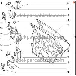 ALFA ROMEO 156 ARKA KAPI GERGİSİ SAĞ & SOL 60650423