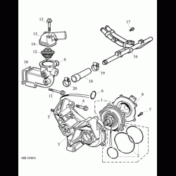 ROVER TERMOSTAT 420 / 820 2.0 SI/TI (BLOK TAKİ) 13H7604