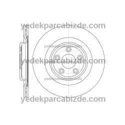 JAGUAR ARKA FREN DİSKİ (326mm) / S-TYPE R / C2C25339