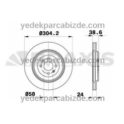 MGF & MGTF FREN DİSKİ ÖN 2000-> SDB000231 - SDB000230 - GBD90850 - SF106161 