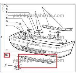 ALFA ROMEO ÖN TAMPON ALT ÇITASI / 164 / 60582766