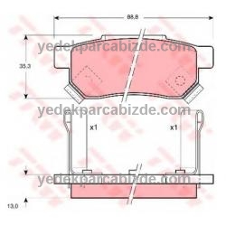 HONDA JAZZ ARKA FREN BALATASI DİSK TAKIM 2002-2008