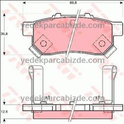 HONDA JAZZ ARKA FREN BALATASI TAKIM 2008-2012