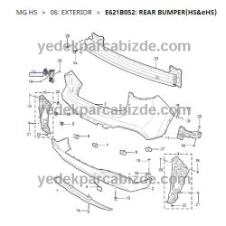 ARKA TAMPON ALT SPOYLER MG HS 2022-2024 10021181