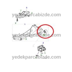 JAGUAR ARKA AKS TAŞIYICI / TABLA BURCU-ARKA / X-TYPE / C2S14740