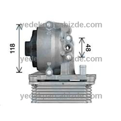 JAGUAR YAĞ SOĞUTUCUSU KOMPLE X-TYPE 2.0D C2S48037 - JDE3448