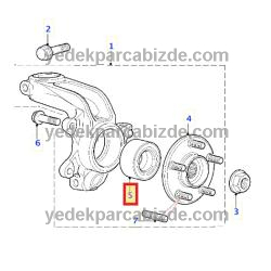JAGUAR ÖN TEKER BİLYASI / X-TYPE / 2001-> C2S8276