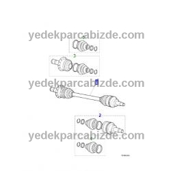 JAGUAR SAĞ ARKA AKS KOMPLE (4x4 ARAÇLAR İÇİNDİR) / X-TYPE / C2S50486