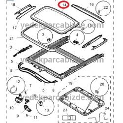 ROVER SUNROOF FİTİLİ 25 / 200 EDG10005LUM - EFT000040 