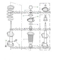 LAND ROVER AMORTİSÖR TAKOZU ARKA FREELANDER -> 2007 / RPF100122