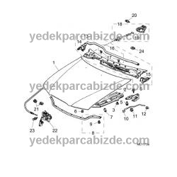 ROVER KAPUT TELİ 45 / 400 FSE100290 - FSE100590 - FSE000200  - FSE100450