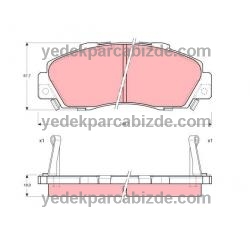 ÖN FREN BALATASI 600 SI/TI 1992-> (BÜYÜK TİP BALATA)