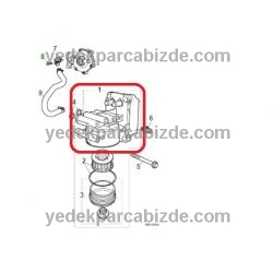 JAGUAR YAĞ SOĞUTUCUSU KOMPLE / X-TYPE 2.0D / JDE3448