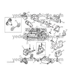 ROVER MOTOR KULAK ARKA BAĞLANTI KOLU 25/200/MG ZS 1.4/1.6/1.8 1995-> KKH101641 - KKH101440 - KKU103950 - KKH101640