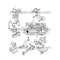 ROVER MOTOR KULAK ARKA BAĞLANTI KOLU 25/200/MG ZS 1.4/1.6/1.8 1995-> KKH101641 - KKH101440 - KKU103950 - KKH101640