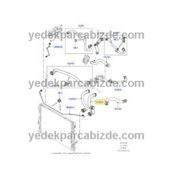 LAND ROVER RADYATÖR ALT HORTUMU FREELANDER-II / RANGE ROVER EVOQUE 2.2 DİZEL LR006993 -  LR026707 - LR006993  