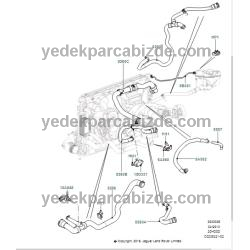 LAND ROVER RADYATÖR ALT HORTUMU FREELANDER 2 (L359) - LR2 &  RANGE ROVER EVOQUE (L538) 2.0 BENZİNLİ 2012-2018 LR024236