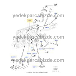 LAND ROVER RADYATÖR ÜST HORTUMU DISCOVERY SPORT (L550) & FREELANDER 2 (L359) - LR2 &  RANGE ROVER EVOQUE (L538) 2.0 BENZİNLİ 2012-2018 / LR032347