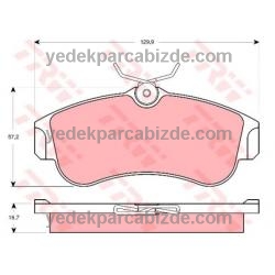 NISSAN ÖN FREN BALATASI ALTI OVAL TİP / ALMERA / 2000-2006 / 410604M525