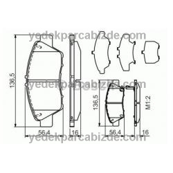 HONDA JAZZ ÖN FREN BALATASI TAKIM 2008-2012