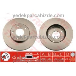 NISSAN ÖN FREN DİSKİ TAKIM / PRIMERA / 2002-2010 / 402063Y502
