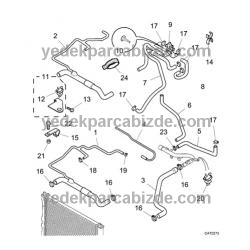 ROVER RADYATÖR HORTUM ALT 200 / 400 / 25 /  45 PCH118900 - PCH118901