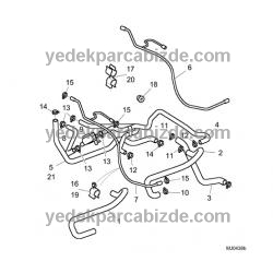 ROVER KALORİFER HORTUMU 45 / 400 / MG ZS PCH111660 - PCH124760
