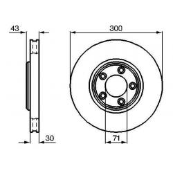 JAGUAR ÖN FREN DİSKİ / S-TYPE / LINCOLN 2001-> XR858130