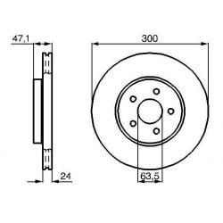 JAGUAR ÖN FREN DİSKİ / X-TYPE / 2001-> C2S35270