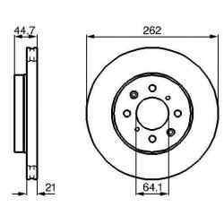 ROVER FREN DİSKİ ÖN NG / 25 / 45 / 200 / 400 ABS Lİ (HAVA SOĞUTMALI) SDB100600 - SDB000990