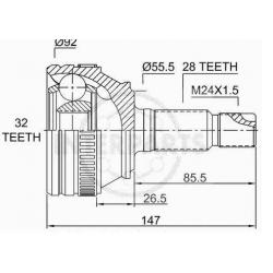 LAND ROVER AKS KAFASI FREELANDER 1.8 / 2.0 TCIE ->2001 / TDJ100470