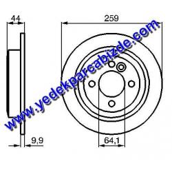 MINI COOPER FREN DİSKİ ARKA / COOPER S / 34211503070