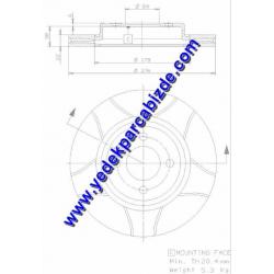 MINI COOPER FREN DİSKİ ÖN / COOPER S / 34211503070