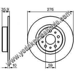 FREN DİSKİ ARKA 156 2002->
