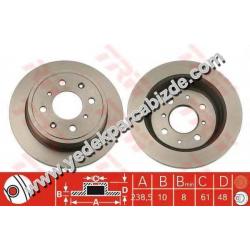 ROVER FREN DİSKİ ARKA 25 / 200 / 45 / 400 / MG EGP1254PR - EGP1254 - GBD90817 