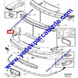 VOLVO ÖN TAMPON S40 / V40 1997-2000 30850928