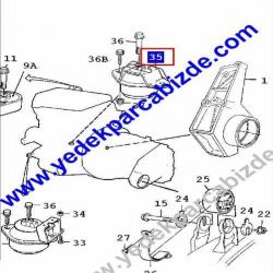 SAAB MOTOR KULAK ARKA / 9000 / 1994-> 7599855