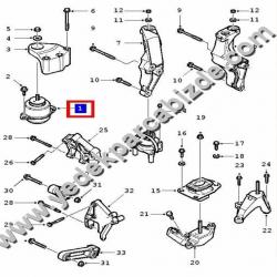 SAAB MOTOR KULAK SAĞ / 9-5 / 12770367